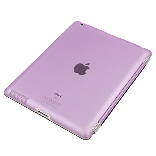 Besmall Neu Ultra Slim Edles iPad 2 3 4 Hülle – Smart Cover Leder Case Schutz Hülle Tasche + Back Case – inkl. Displayschutzfolie Reinigungstuch Stift mit Multi Ständer Auto Sleep Wake (iPad 2/3/4, Farbe:Weiß) - 4