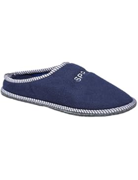 GIBRA® Herren Pantoffeln mit Filzsohle und Noppen, sehr leicht, dunkelblau, Gr. 40-46