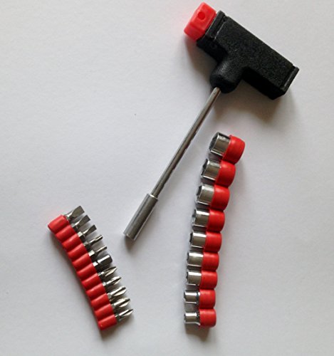 Preisvergleich Produktbild T-Griff Schraubendrehersatz mit Bits und Einsätze