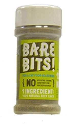 Bare Bits! 100% All Natural Tasty Beef Liver Food Topping for Dogs and Cats - 3.5 Ounces