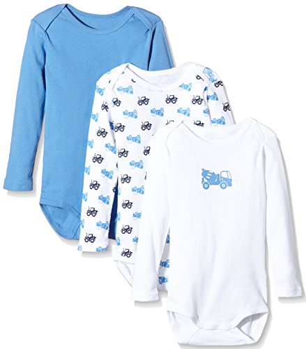 NAME IT Baby Boys NITBODY LS M B NOOS Bodysuit, Multicoloured (Regatta), 92 (DE)