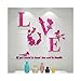 Produktbild Beilinheng Liebe Acryl 3D Wandaufkleber Tv Hintergrund Blume Wandaufkleber Hochzeitszimmer Home Mode DIY Kunst Wanddekor Wasserdicht Hintergrund 40x19 inch