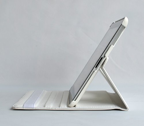 inShang ipad 2 Hülle ipad 3 Cover für Apple iPad 2/3/4, Edles PU Leder Tasche Hülle Skins Etui Schutzhülle Ständer Smart Case für Tablet iPad, Super Automatische Einschlaf-/Aufwach funktion, 360 Grad rotierende Schutzhülle mit Standfunktion + inShang Logo hochwertigen Stylus Eingabestift Stift - 4