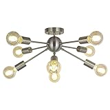 lampara colgante araña moderna La lámpara retro es la base de la lámpara E27, elige tu estilo favorito de bombilla y crea un ambiente retro y romántico para ti.