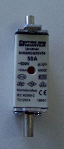 Preisvergleich Produktbild Haushauptsicherung 50A , NH 00 / 000 von eltric,3 Stück