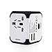 Produktbild TBS®2308 Internationale Reiseadapter AC für Steckdosen + USB-Ladegerät 2,4A - travel adapter für Computer, Telefon, Tablet alle Geräte - externe sicherung - USA EU UK AUS mehr als 150 Ländern