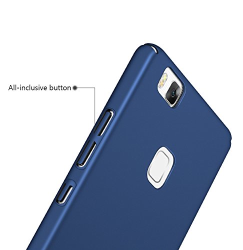Qissy   Carcasa Huawei P9 Lite Todo Incluido Anti-Scratch Anti-Huella Dactilar a Prueba de Choque Suave Protective Case Cover Skin para Huawei P9 Lite  Azul Real 