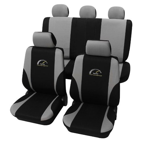 Preisvergleich Produktbild CDTurbo027 Sitzbezug Grau Schonbezüge Schonbezug Autoschonbezug Sitzbezüge