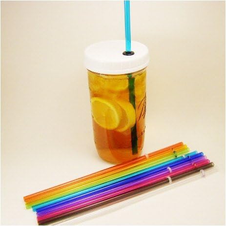 Mountain Woman Products Mason Jar Tumbler To Go Cup Pint and a half size with varied Straw Colors by Mountain Woman Products