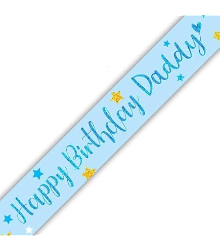 Happy Birthday Husband Ballon – Blauer Holografie-Folienballon, 45 Cm, Für Helium Geeignet