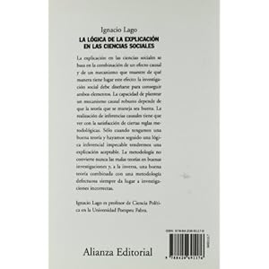 La lógica de la explicación en las ciencias sociales (El Libro Universitario - Manuales)
