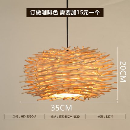 Preisvergleich Produktbild (Furonghuang) American Bar Retro Creative Village Beleuchtung Garten Cafe Vorbereitung Persönlichkeit Sisal Rattan Kronleuchtern, Hd-3350-A (35Cm) Durchmesser (Keine Lichtquelle)