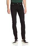 Negro gefärbter Stretch Denim en con aspecto vintage