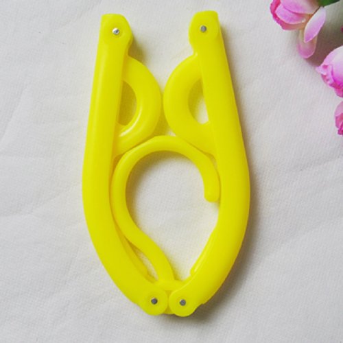 Musuntas 5pcs Magie Reise Outdoor Camping tragbare Falten Kunststoff Kleidung Kleiderbügel - 8