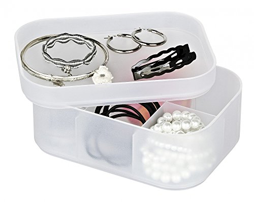 WENKO Stapel-Organizer Ice Cube Weiß Set aus 4 Boxen - 3