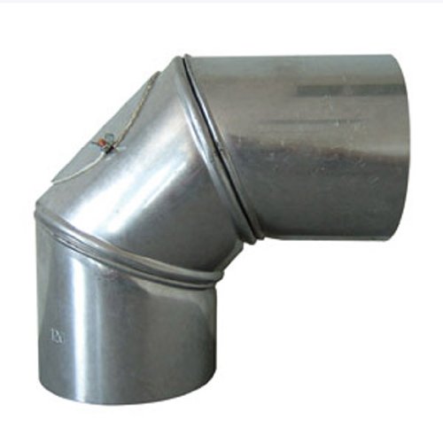Rewwer-Tec 332043/ 030712 Universalknie Fal ohne Tür 90°, 130 mm Durchmesser, drehbar