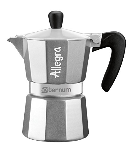 Bialetti 6018 Aeternum Espressokocher allegra 6 Tassen, silber Bialetti 6018 Aeternum Espressokocher allegra 6 Tassen, silber Bilder