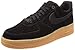 Produktbild NIKE Herren Air Force 1 '07 Lv8 Suede Fitnessschuhe, Mehrfarbig Black/Gum Med Brown/Ivory 001, 42 EU