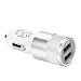 Produktbild Lanspo Dual USB 3.1A Metall Auto Ladegerät Kfz-Ladegerät für iPhone für Samsung (Silver)