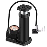 ❤【Mit Manometer】Genaues Manometer mit einer Anzeige bis 12 bar, akkurater Luftdruck, der in Echtzeit angezeigt wird, wenn er aufgeblasen wird, wodurch das Luftpumpen intuitiver wird