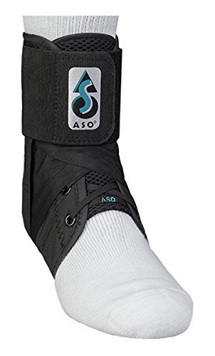 ASO Ankle Stabilising Brace, Black, Medium, for Ankle Injuries by G&M Ltd
