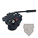 Produktbild Pixel Stativ Action Fluid Drag Pan Head für Video Kamera Canon Nikon Sony DSLR Kamera Camcorder Shooting filmen Belastung 5 kg + inseesi Reinigungstuch