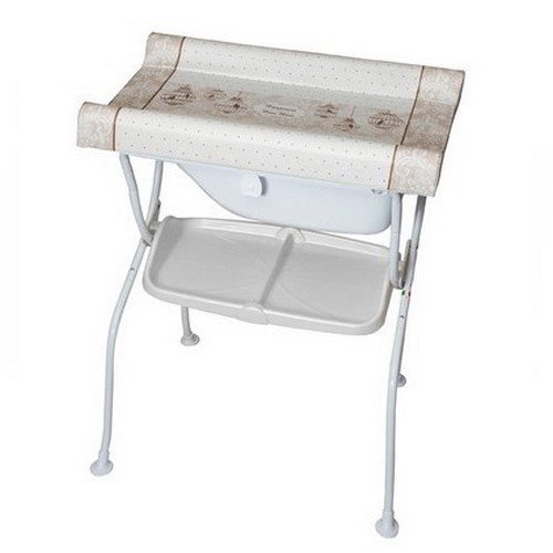 Papaya Vintage Cup Foldable Baby Bath, Milk White