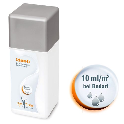 SpaTime Schaum-Ex Entschäumer 1,0 l - zur Vermeidung von Schaumbildung im Whirlpool, SPA oder HotTub - Markenqualität von BAYROL