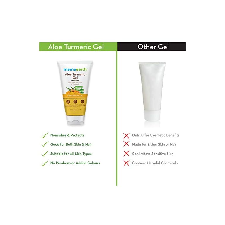 Mamaearth Aloe Turmeric Gel From 100 Pure Aloe Vera For Face, Skin
