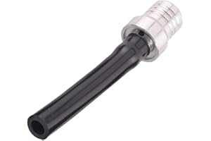 ANCLLO Tankdeckel Entlüftungsrohr mit Ventilkugel, Motorrad Universal Dirt Bike Tankdeckel Entlüftungsschlauch Schlauch für CRF YZF EXC Dirt Pit Quad Bike Atv - Silber