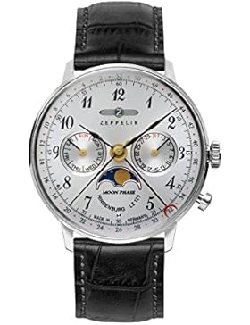 Zeppelin Unisex-Armbanduhr Chronograph Quarz Leder 7037-1