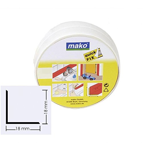 Knickwinkel Winkel Profil selbstklebend 18 x 18 mm in weiss 25 m Rolle - 2