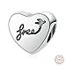 Produktbild MOCCI Autumn Fashion Authentic 925 Sterling Silber DIY Herz der Freiheit Charm Beads Passend für Pandora Armbänder Schmuck machen