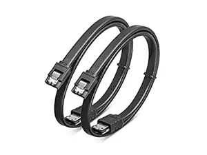 River Fox SATA to ESATA Straight Cable for Hard Drive (20 inch-Straight SATA-ESATA Black) (1 Pack)