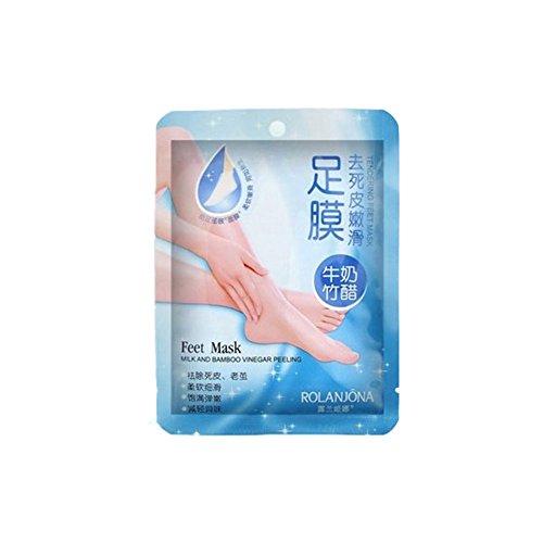 ROMANTIC BEAR Whitening Exfoliating Moisturizing Remove Dead Skin Foot Mask Gloves
