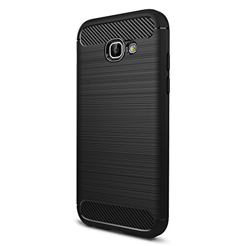 Samsung Galaxy A5 2017 Hülle Case, Elekin Soft-Flex Capsule Premium Schwarz TPU Handyhülle Schutzhülle Schmaler Telefonschutz für das Samsung Galaxy A5 2017 – Schwarz - 2