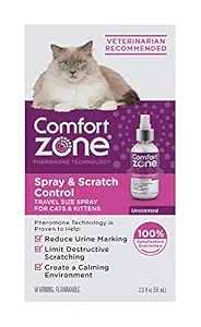 Comfort Zone Spray & Scratch Control Cat Calming Spray (2pack of 2oz)