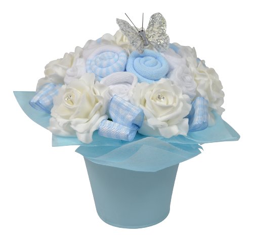 Baby Boy Sock Pail New Baby Gift (3-6 Months)