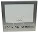 ' Me & My Grandad ' - Photo Picture Frame Gift - 5 x 3.5 " - Brushed Aluminium Satin Silver Colour