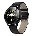 Produktbild FXAOYWT Bluetooth Smart Watch Touchscreen Handgelenk Herzfrequenz/Blutdruckmessgerät Uhr Sport Fitness Tracker Schrittzähler Kompatibel iOS Android Männer Frauen Kinder,Black