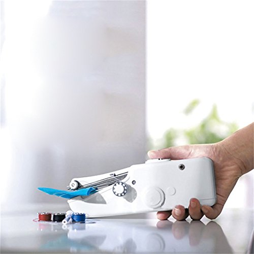 Blue Vessel Mini Portable Smart Elektrische Schneiderstich Hand-Nähmaschine Home Travel Use - 3