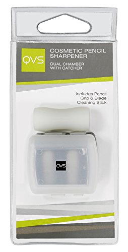 QVS Cosmetic Sharpener for Two Different Pencil Sizes (Pack of 1)