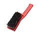 Produktbild ounona harten Borsten Bürste Reinigung Staubwischen Scrub Brush für Leder Schuhe Kleidung Taschen 17 x 3,5 cm rot Griff und Schwarz eingezogen