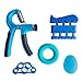 Produktbild ZYJFP Handtrainer Fingertrainer Set, Hand Trainingsgerät Unterarmtrainer Einstellbar Hand Grip Für Klettern Fitness Therapie Krafttranieren Handrehabilitation,Blue