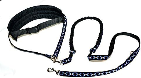 Waist Belt with Pull Cord With Integrated Pull Damper for Jogging CANI Cross, Dogtrekking Joring