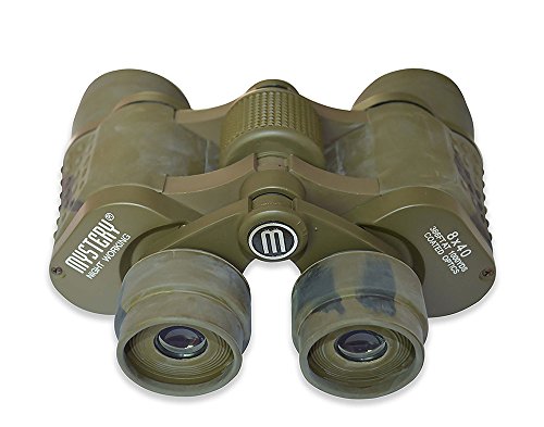 flyproshop 8 x 40 HD Prismáticos 8 x 40 Zoom Prismáticos Disruptive Pattern visión nocturna telescopio Zoom de alta potencia prismáticos plegable prismáticos para exteriores concierto Birding, viajar, turismo, caza, etc, W/funda de transporte y correa camuflaje camuflaje verde