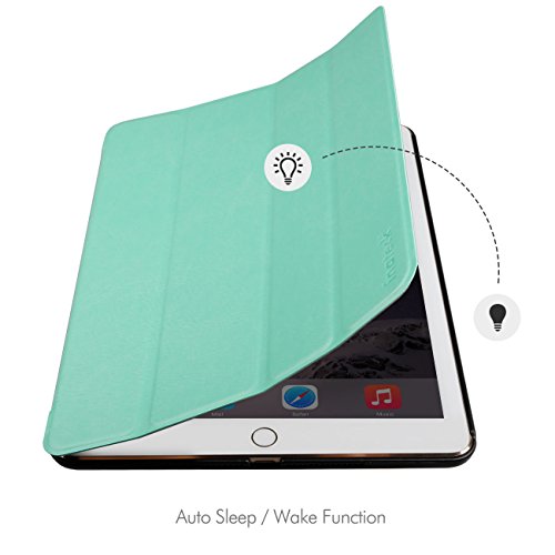 Inateck iPad Air 2 Hülle – Ultra Slim Ledertasche Smart Cover mit Magnetischer Auto Sleep Wake-up Funktion für iPad Air 2/ iPad 6. Generation, Grün - 3