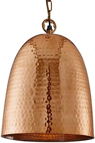 Copper Ceiling Pendant Light with Inbuilt Shade by Laeto Lighting ideal for Retro or Industrial Looks