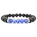 Produktbild Armbänder Damen Armreif Unisex Ketten 1 stücke männer frauen 8mm lava rock chakra perlen elastische naturstein achat armband Pärchen Geschenke Freundschaftsarmband Vinatge armband