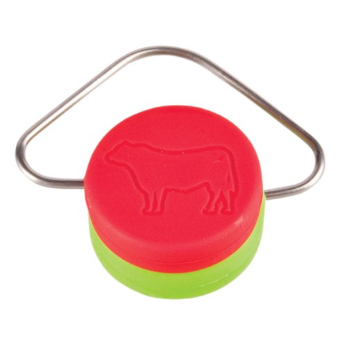 Dreamfarm Chobs, Anti-Rutsch Schneidebrettfüße, Meat Red und Veg Green (rot und grün) - 6